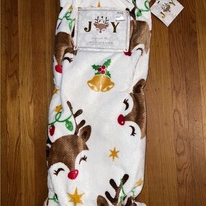 Christmas Reindeer throw blanket